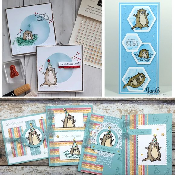 Stampin Up "Awesome Otters" Stamp Set – Birthday, Thank-you, Thanks - Picture 4 of 5